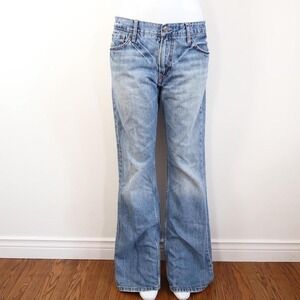 american eagle low rise bootcut jeans light wash y2k 32x34 long